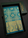 Blue Bridal Kanchipuram saree- PBRIDEK35A