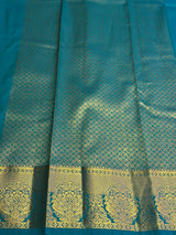 Blue Bridal Kanchipuram saree- PBRIDEK35A