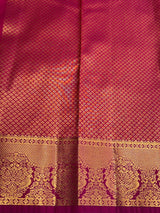 Wine Bridal Kanchipuram saree- PBRIDEK35B