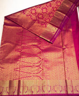 Wine Bridal Kanchipuram saree- PBRIDEK35B
