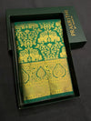 Green Bridal Kanchipuram saree- PBRIDEK36