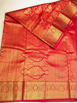 Red Bridal Kanchipuram saree- PBRIDEK36A
