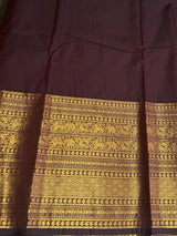 Brown Semi Kanchipuram Silk Saree - PSSRN78