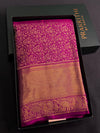 Magenta red Pure Kanchipuram Silk saree - PPURE191