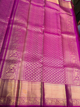 Magenta red Pure Kanchipuram Silk saree - PPURE191