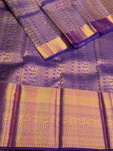 Blue Pure Kanchipuram Silk saree - PPURE196