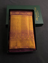 Dark Purple Pure Kanchipuram Silk saree - PPURE197