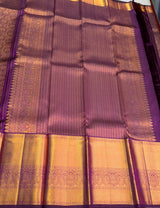 Dark Purple Pure Kanchipuram Silk saree - PPURE197