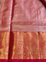 Green and Red pink Tissue Kanchipuram saree- PBRIDEL1