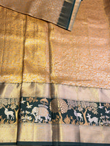 Gold and green Tissue Kanchipuram saree- PBRIDEL2