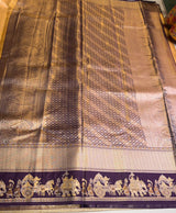 Gold and Purple Tissue Kanchipuram saree- PBRIDEL6