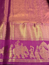 Green and Magenta Tissue Kanchipuram saree- PBRIDEL7