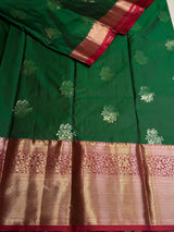 Green and magenta semi Kanchipuram saree- PSSRL2