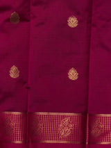 Dark green and Magenta semi kanchipuram soft silk saree - PSSN222