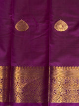 Pastal Green and Magenta semi kanchipuram soft silk saree - PSSN231