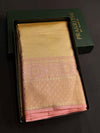 Gold and Pink pure Tissue Kanchipuram Silk saree - PPURE202