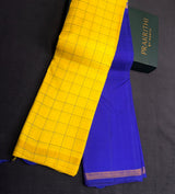 Yellow and Royal blue Kanchipuram Silk saree - PPURE203