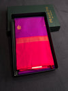 Purple and Rani Pink Pure Vintage Kanchipuram Silk saree - PPURE212