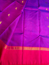 Purple and Rani Pink Pure Vintage Kanchipuram Silk saree - PPURE212