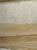 Light gold Soft satin brocade Silk Saree - PBRMJ8B