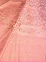 Pink Soft satin brocade Silk Saree - PBRMJ8A