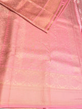 Pink Soft satin brocade Silk Saree - PBRMJ7A