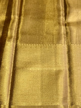 Gold and peach Pure Tissue Kanchipuram Silk saree - PPURE226