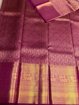 Deep wine Pure Kanchipuram Silk saree - PPURE227