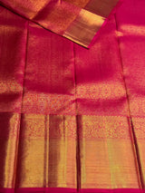Pinkish Maroon Pure Kanchipuram Silk saree - PPURE232