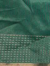 Teal Green semi tusser silk saree - PBRSS3D