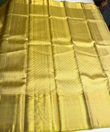 Greenish Gold Pure tissueKanchipuram Silk saree - PPURE236