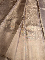 Rose gold Pure tissueKanchipuram Silk saree - PPURE237