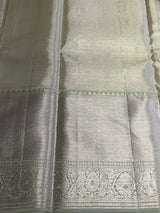 Pastal green and Silver Pure tissueKanchipuram Silk saree - PPURE238