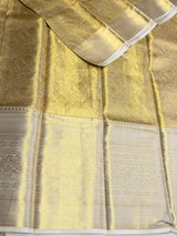 Sandal and Gold Pure tissueKanchipuram Silk saree - PPURE239