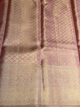 Pink and Gold Pure tissueKanchipuram Silk saree - PPURE240