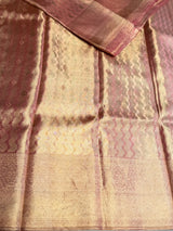 Pink and Gold Pure tissueKanchipuram Silk saree - PPURE240