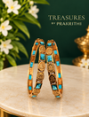 Traditional gold bangle set of 2 bangles- JBN12