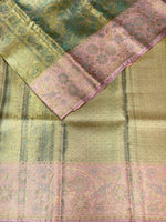 Pure tissue kanchipuram Meenakari saree - PKDMAD71