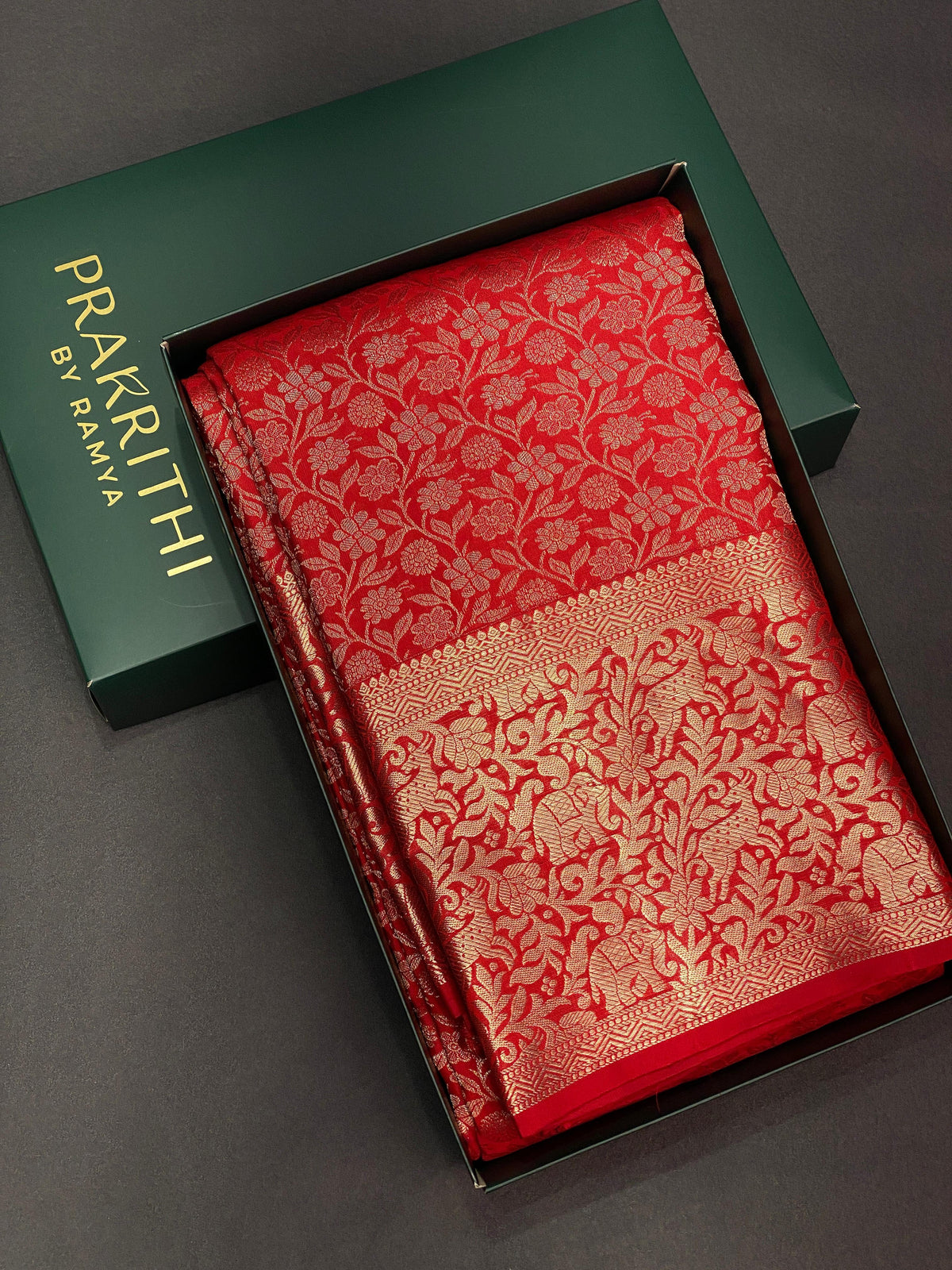 Reddish maroon pure Kanchipuram bridal saree PKDVIJ025