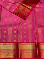 Dark Pink and Red silk saree- PRG13
