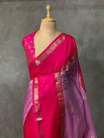 Lilac Pink and Magenta Banarasi saree -BSP9L