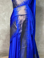 Royal Blue katan Banarasi silk saree- MPS23H