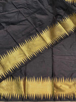 Black katan Banarasi silk saree- MPS23G
