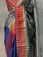 Navy Blue semi banarasi saree -PIH24