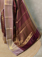 Deep maroon banarasi silksaree -LZ8C
