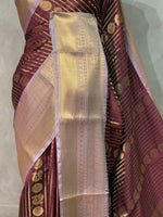 Deep maroon banarasi silksaree -LZ8C