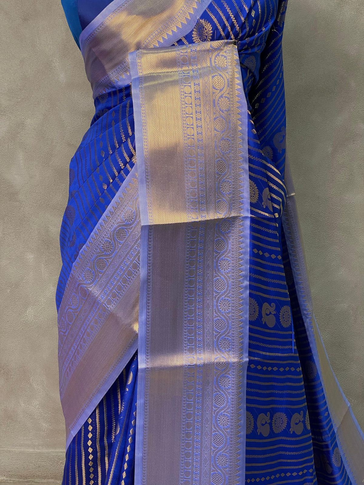Royal Blue banarasi silksaree -LZ8A