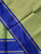 Green and Royal blue Gajji silk saree -PIH25