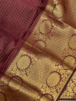 Maroon Semi Banarasi saree - LZ9C
