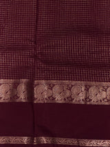 Deep wine Soft silk Saree - PBRFA4